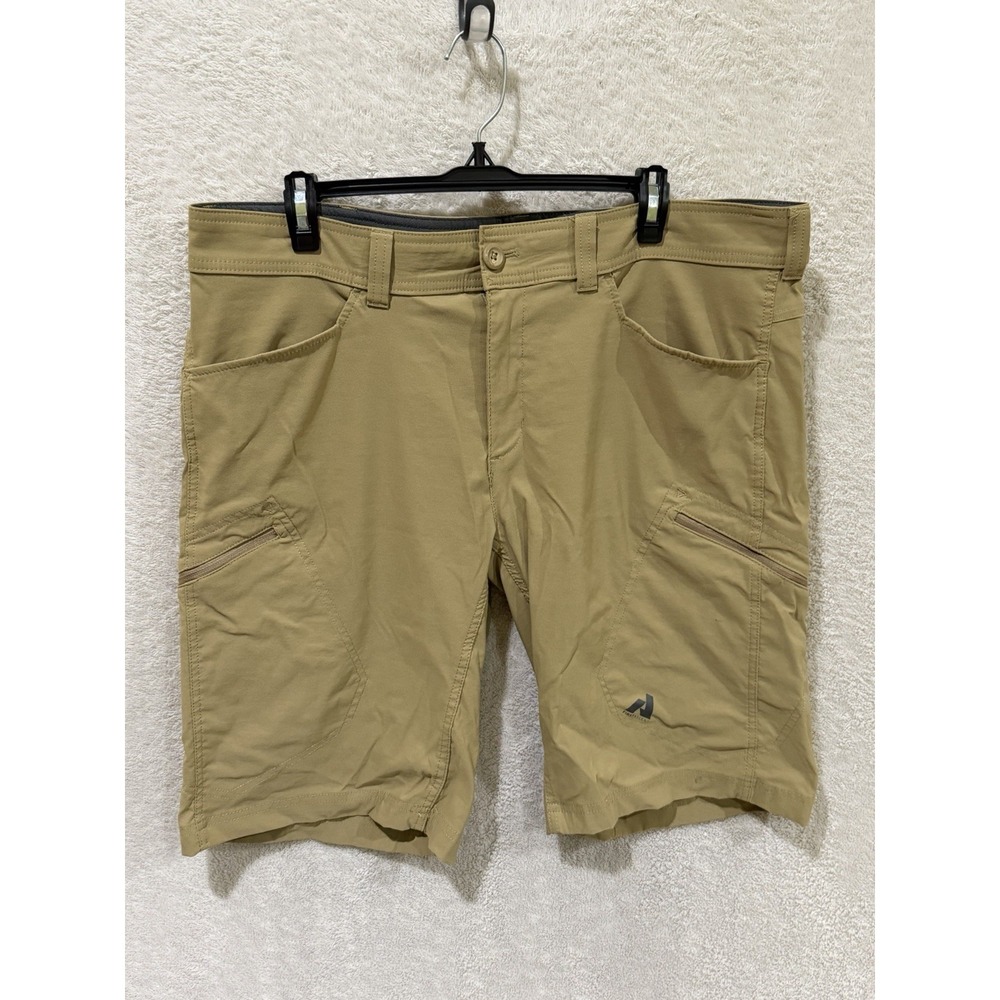 Eddie Bauer‎ Shorts Mens 38 Tan First Ascent Hiking Cargo Stretch Outdoors